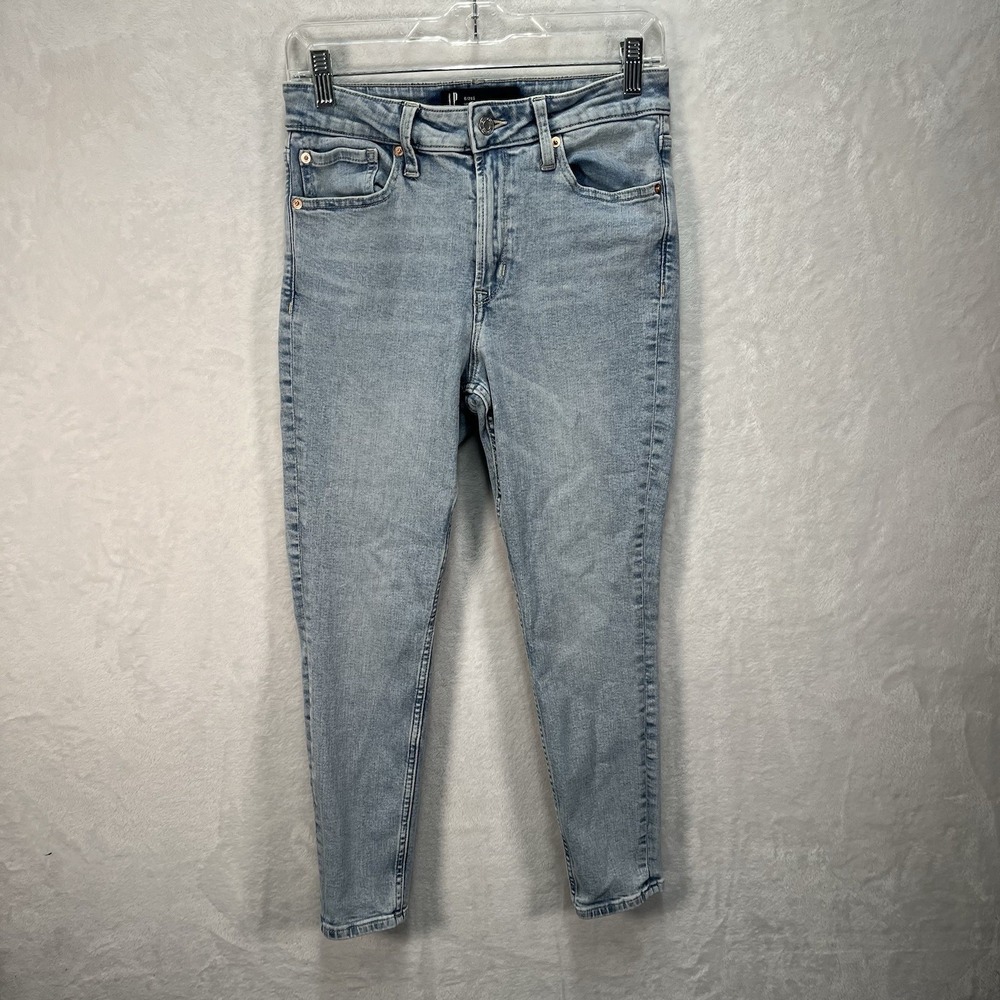 GAP High Rise Universal Legging Womens 6/28 SHORT Light Wash Denim Casual